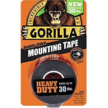 Gorilla Zwarte Dubbelzijdige Montagetape
