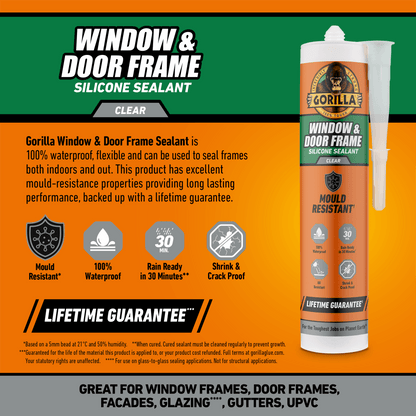Gorilla Window & Door Frame Sealant – Clear