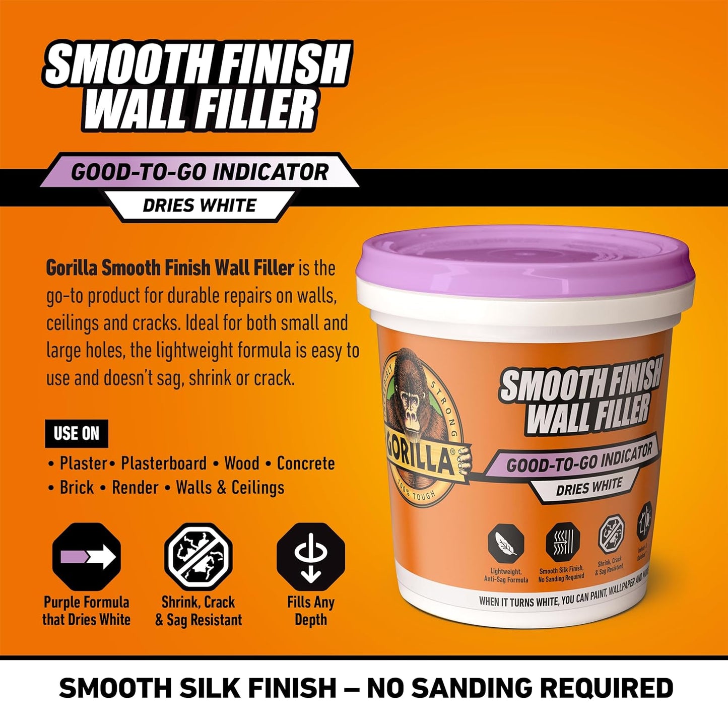 Gorilla Gorilla Smooth Finish Muur Vuller